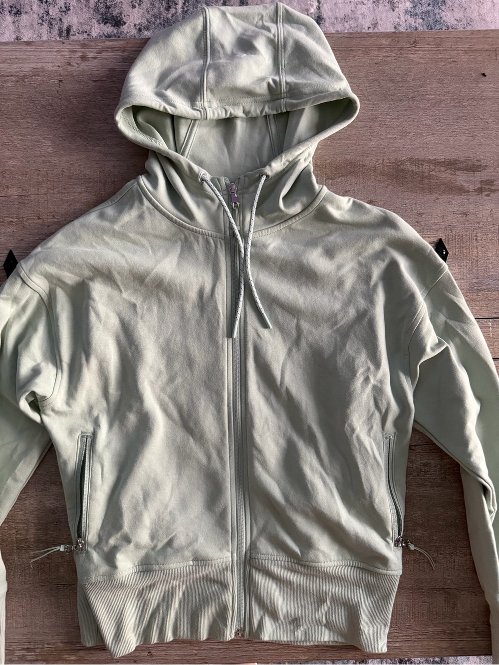 Old Navy Light Sage Zip-Up Hoodie Jacket - Women's